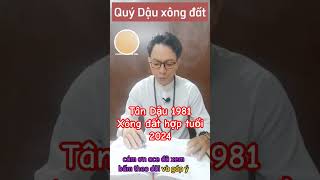 Tân Dậu 1981 xông đất hợp tuổi 2024 xongdat2024 tandau1981 tuvi2024 phongthuyquangtong [upl. by Krasnoff]