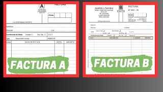 Diferencia entre factura A y B [upl. by Dedie]