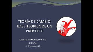 Teoría de cambio y desarrollo de modelo lógico [upl. by Emylee]