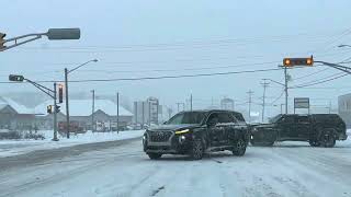 SNOW STORM  MONCTON NEW BRUNSWICK CANADA [upl. by Yardna]