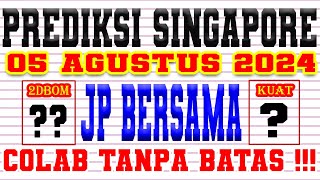 PREDIKSI SGP 05 AGUSTUS 2024 I PREDIKSI SGP HARI INI I PAITO SINGAPORE  DATA SGP 2024 [upl. by Imhskal]