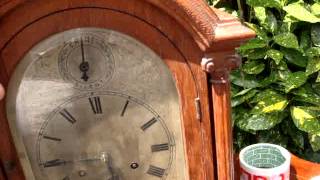 Antique German Gustav Becker Westminster Chime Bracket Mantle Clock See Video [upl. by Ginevra]