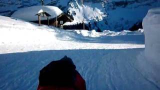 Descente en luge aux Diablerets [upl. by Bremser]