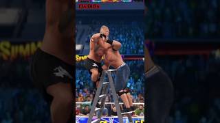 John Cena Most Epic Finisher From Ladder WWE OMG Moments shorts wwe wwe2k24 fagaming [upl. by Oelc]