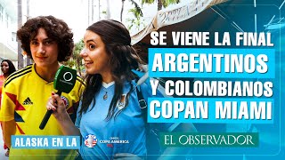 Se viene la final y los argentinos y colombianos copan Miami  Copa América 2024 con ‪alaskkag‬ [upl. by Shelton]