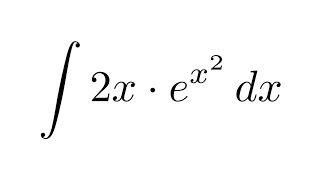 Integral of 2xex2 substitution [upl. by Moulton]