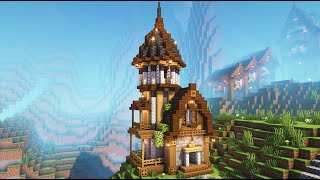 Minecraft  Medieval Tower House  Fletcher House  Minecraft Tutorial [upl. by Allerbag]