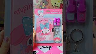 My Melody Stationery Set ASMR 💗 schoolsupplies sanrio [upl. by Tedd]