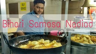 Nadiad famous Bihari Samosa centre indian street food [upl. by Ailene256]