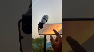 🤯 60x zoom lens moon photography moon viral shorts trending ytshorts [upl. by Mcripley29]