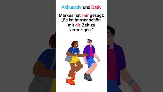 Personalpronomen im Akkusativ und Dativ im Alltag 🇩🇪 Shorts [upl. by Trey221]