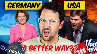 How Watching The NEWS in GERMANY is COMPLETELY Different Than in AMERICA [upl. by Anwahsar445]