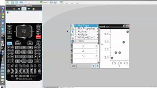 TINspire Tutorial 9  Linear Regression [upl. by Tiedeman]