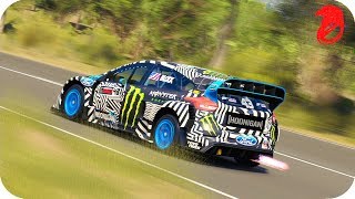 EL COCHE DE KEN BLOCK DE LA GYMKHANA 9 FORD FOCUS RS RX FH3 [upl. by Wanyen285]