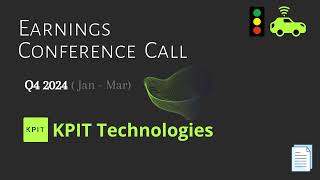 KPIT Technologies Ltd  Q4 2024  Earnings Conference Call [upl. by Hgielrac]