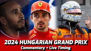 🔴 F1 LIVE  HUNGARIAN GP RACE Budapest 2024 🔴 Commentary  Live Timing [upl. by Ollayos]