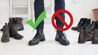 How to Style Boots This Fall  Mens Chelsea Combat and Dress Boot Inspiration [upl. by Ollecram]