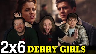 HE HAS TO STAY  Derry Girls 2x6 First Reaction [upl. by Meehyr]