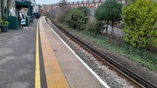 450014 arriving at Lymington Town [upl. by Airdnaid428]