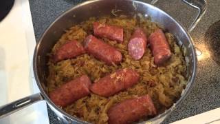 Fried Sauerkraut And Sausage Recipe [upl. by Mann18]