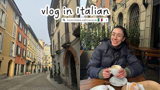 Italian vlog una passeggiata a Milano un paio di consigli su libri e podcast Subtitles [upl. by Olocin154]