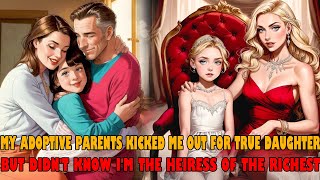 My adoptive parents kicked me out for true daughter but didnt know Im the heiress of the richest [upl. by Notniv]