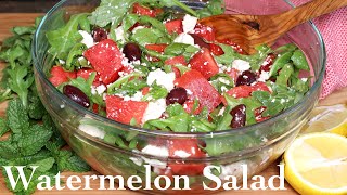 Refreshing Watermelon Salad with Feta amp Mint  Perfect Summer Recipe  AnitaCookscom [upl. by Whale380]