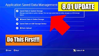 PS4 Update  Do THIS Before You Install Software Update [upl. by Mclaurin]