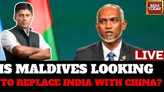 India First With Gaurav Sawant LIVE Maldives President Seeks Chinese Tourists  India Today LIVE [upl. by Eiduam]