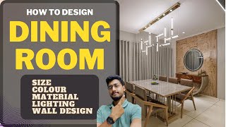 How to design Dining room  Dining room decoration idea  Dining table design  91homes [upl. by Tansey985]