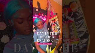 Day in the life  BRAIDER🤍 viral knotlessbraids babyyjen shorts [upl. by Dubois470]