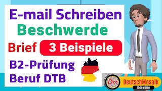 EMail schreiben Beschwerde Brief B2Prüfung für den Beruf [upl. by Arol]