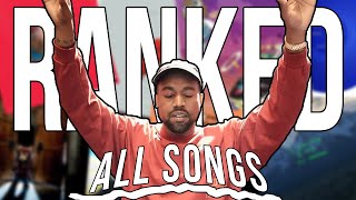 Ranking EVERY Kanye West Song [upl. by Irtimed231]