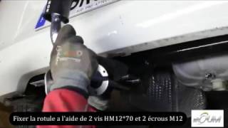 Montage dun attelage Renault Clio 3 berline de 092005 à 102012 [upl. by Tteve]