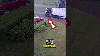 Amazing Skills From Bystander Saves Trucker [upl. by Enairda428]