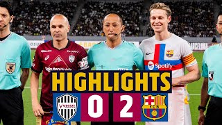 HIGHLIGHTS I VISSEL KOBE 02 BARÇA [upl. by Nonnad]