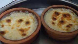 Fırın SütlaçSutliash Cutclach Turkish Baked MilkRice Dessert Рисовая каша на молоке [upl. by Leumas]