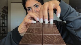 ASMR Textured Chocolate FAST tapping and scratching 🍫 [upl. by Aleacin388]