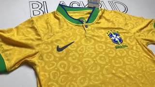 Brazil Jersey 2022 World Cup Home Kit Player Edition Nike Jersey Review  BlackBud Bangladesh [upl. by Anirtal494]