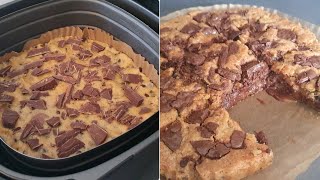 Airfryer da bol çikolatalı cookie tarifi👍Philips Airfryer da cookie tarifi✅Airfryer tarifleri💯 [upl. by Rahas260]