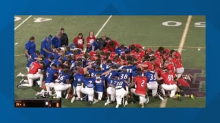 TriCounty AllStar Football Game called at half due to medical emergency [upl. by Ayetal311]