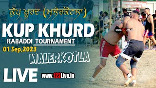 🔴Live Kup Khurd Malerkotla Kabaddi Tournament 01092023www123Livein [upl. by Jennine]