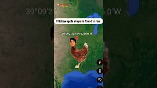 Chicken apple shape is found on Google Map And Earth shorts mappoint [upl. by Etselec]