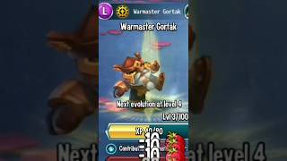 Hatching WARMASTER GORTAK Monster Legends Shorts SpringOnShorts [upl. by Cykana]