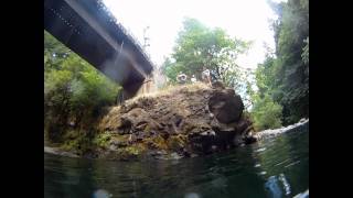 Trailblazer Fan Leaps Off Bridge in a TuTu [upl. by Juline]