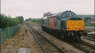 Class 37 Diesel Locomotive heading through Whittlesea to Derby RTC from Ely Reception Sidings [upl. by Ardenia]