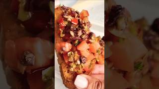 How To Make Olive Tapenade Bruschetta shortsvideo viralvideo short shorts food [upl. by Anead189]