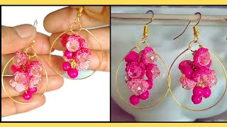 Crochet Flower Earringshoop earrings crochet crochetearrings [upl. by Eirot145]