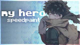 my hero ♡ MHA speedpaint  Procreate [upl. by Nitsuj]