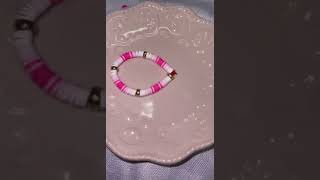 Pink bracelet tutorial Like and subscribe for more ideas [upl. by Eoin]